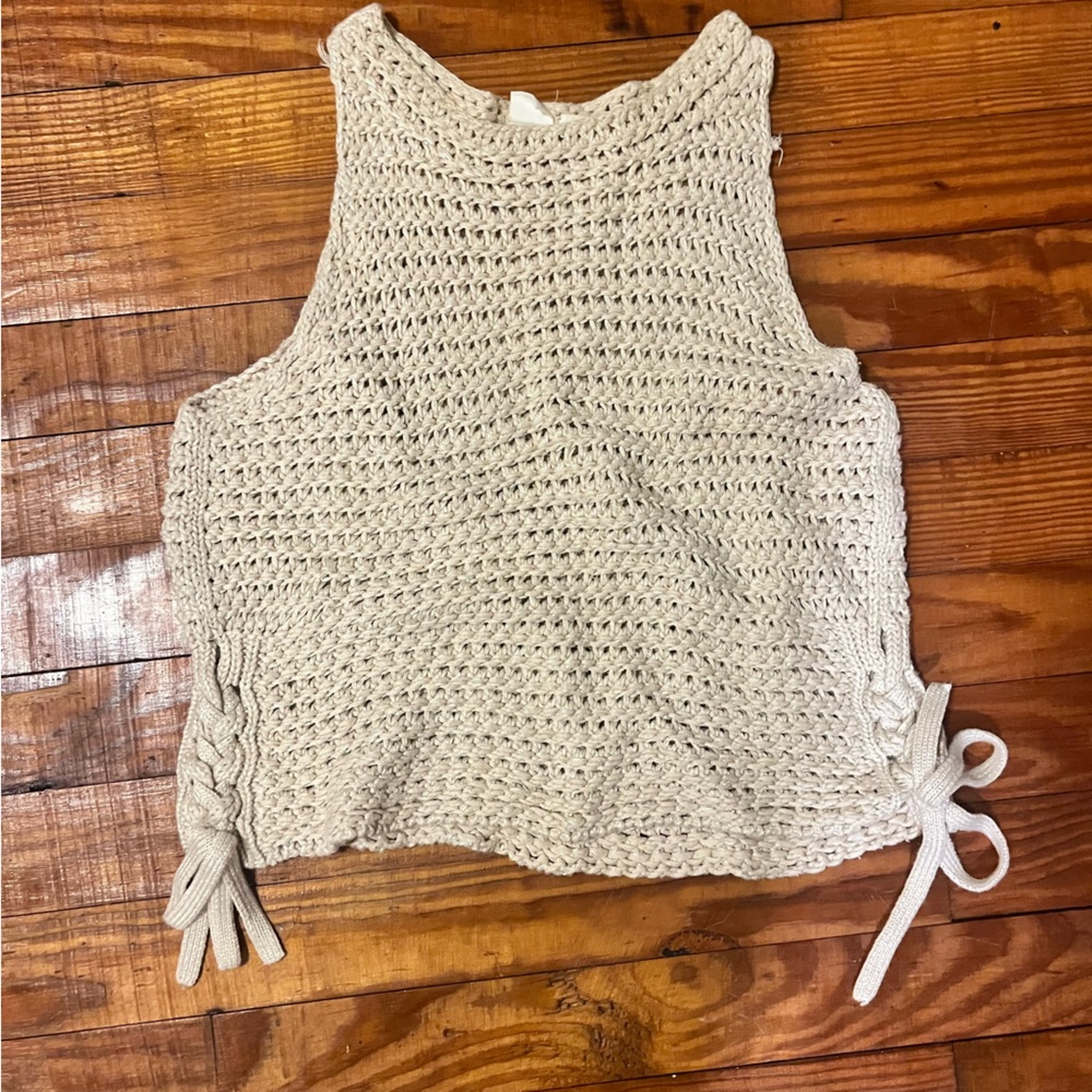 GAP Cream Chunky Knit Sweater tank
